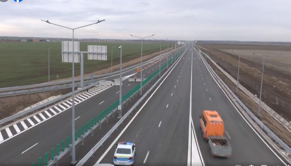 Primii kilometri ai Autostrăzii Bucureștiului (A0) s-au deschis. Ministrul Transporturilor a publicat primele imagini de la inaugurare 872347