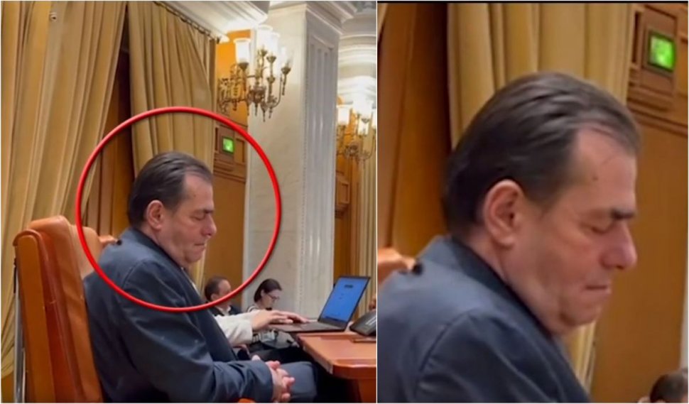 Ludovic Orban, surprins când doarme la ședința solemnă din Parlament dedicată Zilei Naționale a României