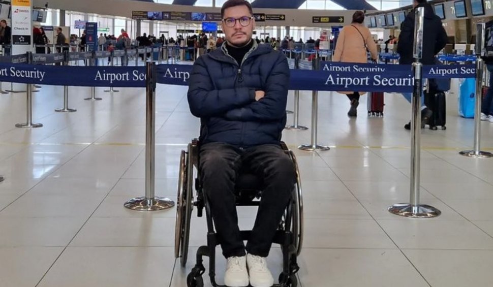 "TAROM a reușit să-mi arate că în 2023 încă se mai fac discriminări." | Fostul rugbist George Baltă, imobilizat în scaun cu rotile, experienţă neplăcută în aeroport