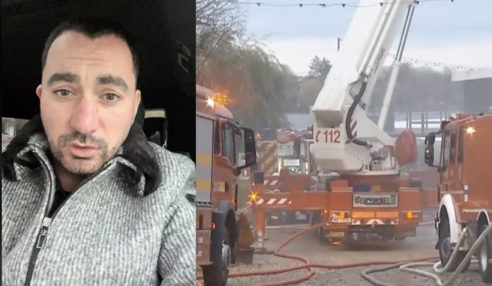 Incendiu la Taverna Racilor din Snagov. Prima reacție a lui Pescobar: "A luat foc din temelii"