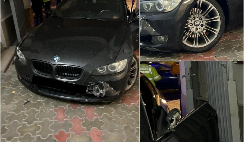 Un tânăr de 21 de ani s-a urcat beat la volanul unui BMW, după ce a petrecut într-un club de manele, și s-a oprit în poarta Poliției Locale din Satu Mare 