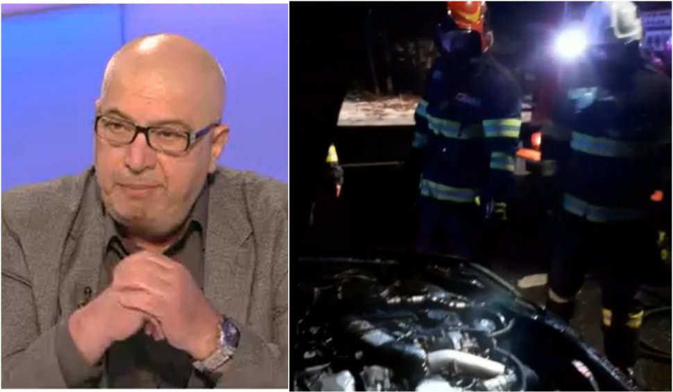 Mașina lui Sorin Ovidiu Bălan a luat foc în noaptea de Revelion, cu jurnalistul la volan: "Deja mă îneca fumul" 