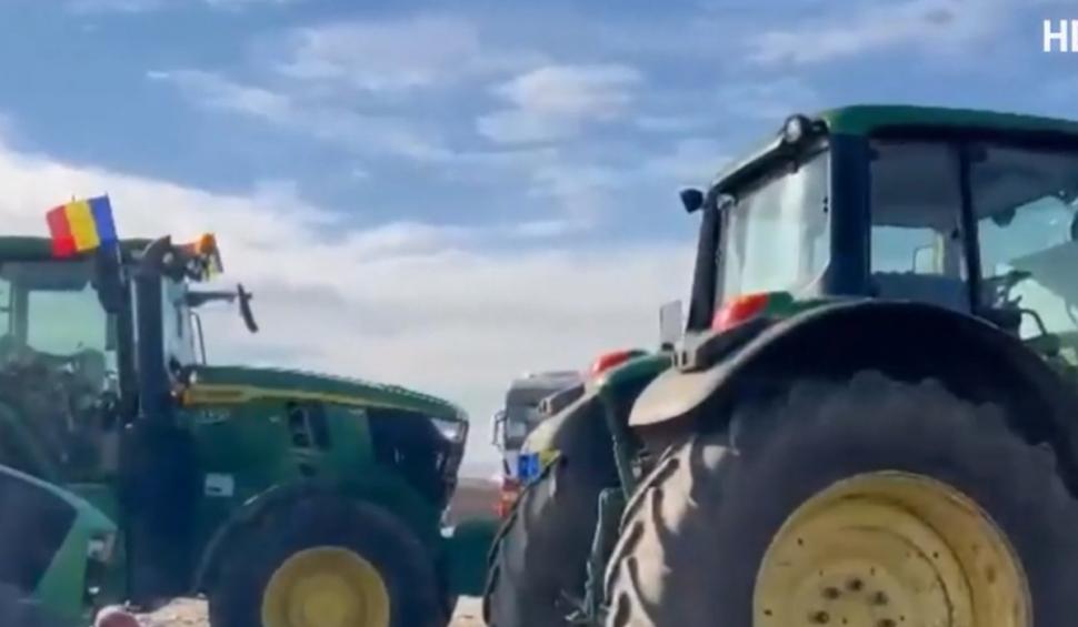 Revolta fermierilor şi transportatorilor se extinde în toată ţara. Protestatarii au blocat mai multe vămi 880537