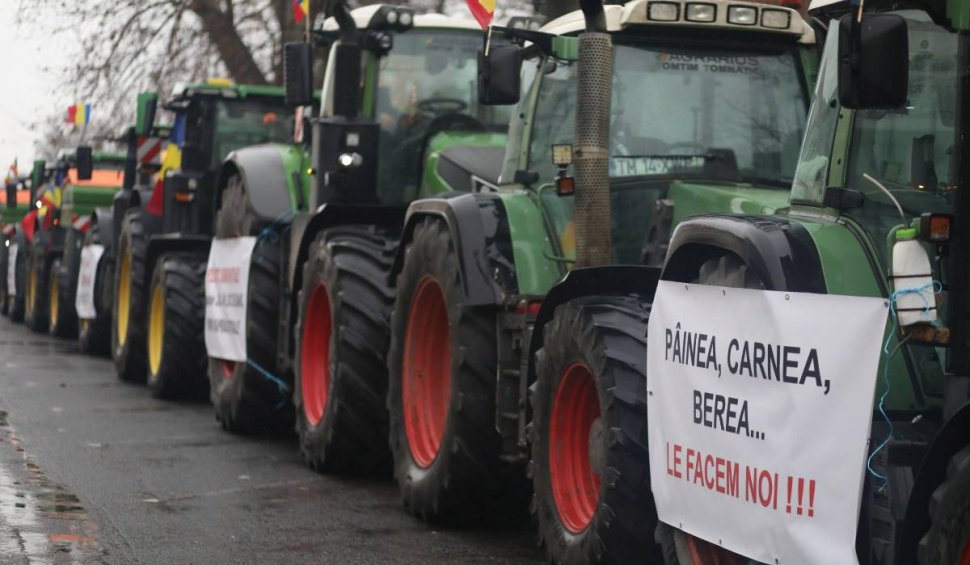 Programul protestului fermierilor şi transportatorilor de duminică, din Bucureşti. Traseele pe care se vor deplasa vehiculele până în Piaţa Constituţiei