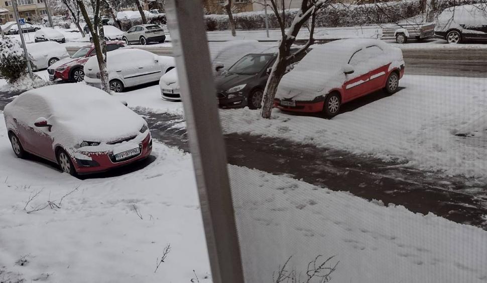 "Ne lasă fără cuvinte": Un bărbat în scaun cu rotile a ieșit, cu lopata, să dea zăpada de pe trotuar, în Brașov 882062