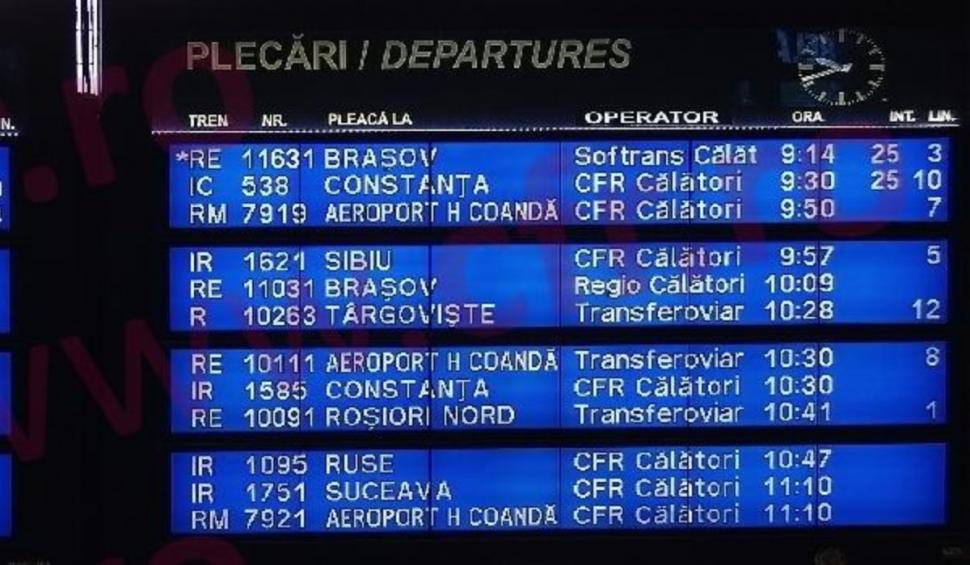 Întârzieri mari la trenuri, după ce mai multe șine de cale ferată s-au rupt din cauza vremii. Lista curselor afectate 882012