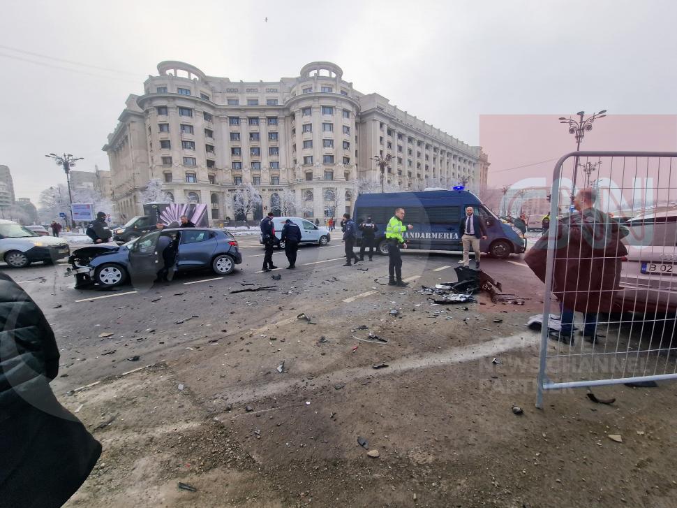 Accident grav în fața Parlamentului! Cinci oameni au fost răniți 882350