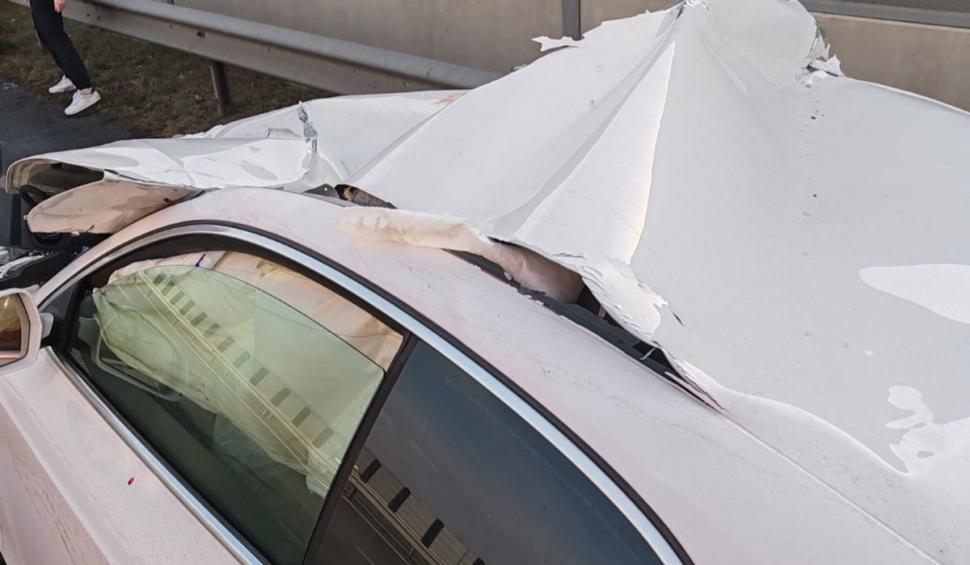 Accident grav pe Autostrada A1, în județul Hunedoara! Un bărbat a ajuns cu mașina sub roțile unui camion 882688