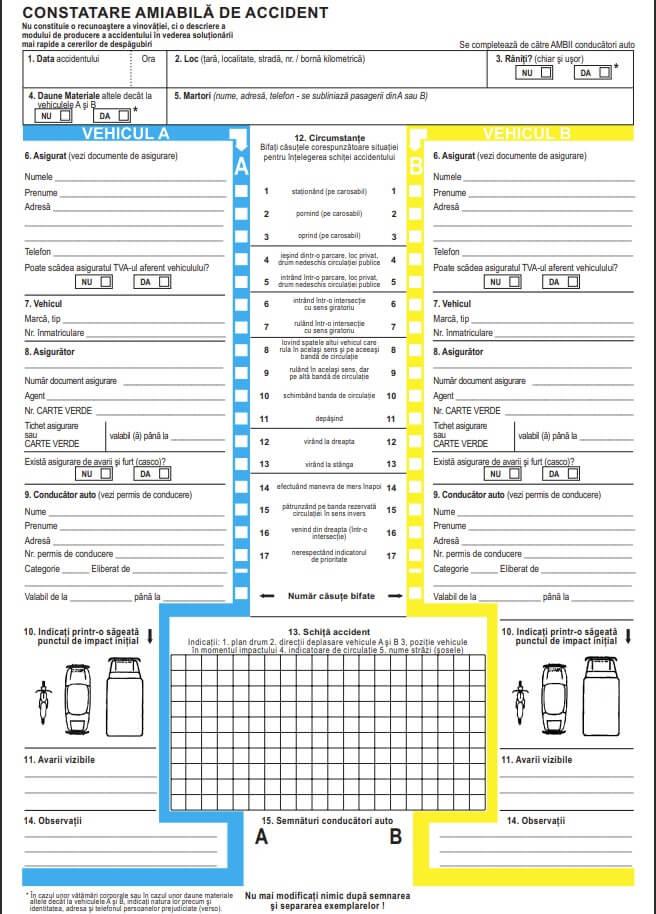 Cum se încheie amiabila între șoferii implicați într-un accident minor. Situații în care este necesară anunțarea Poliției  882620