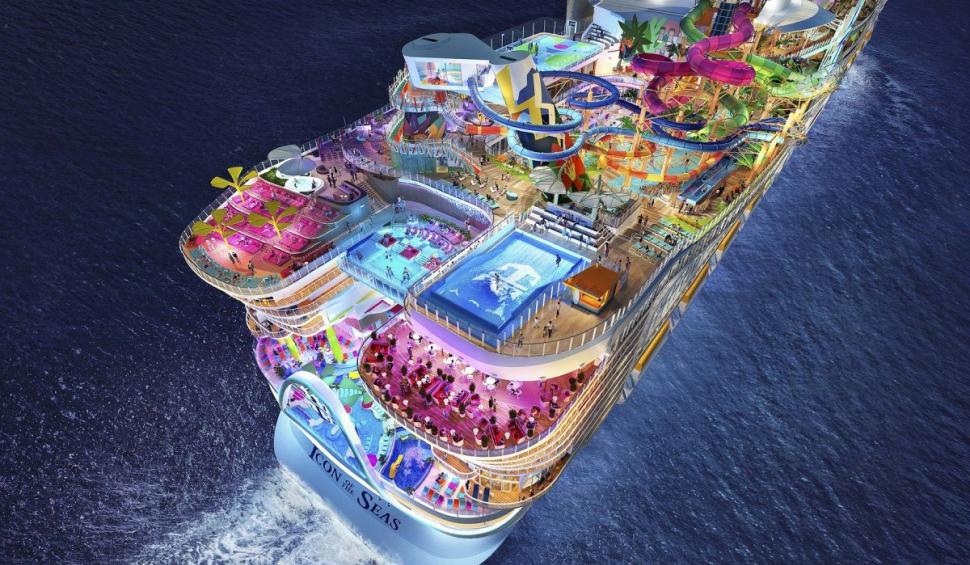 Cel mai mare vas de croazieră din lume, de cinci ori mai mare decât Titanicul, a plecat în prima sa călătorie 883388