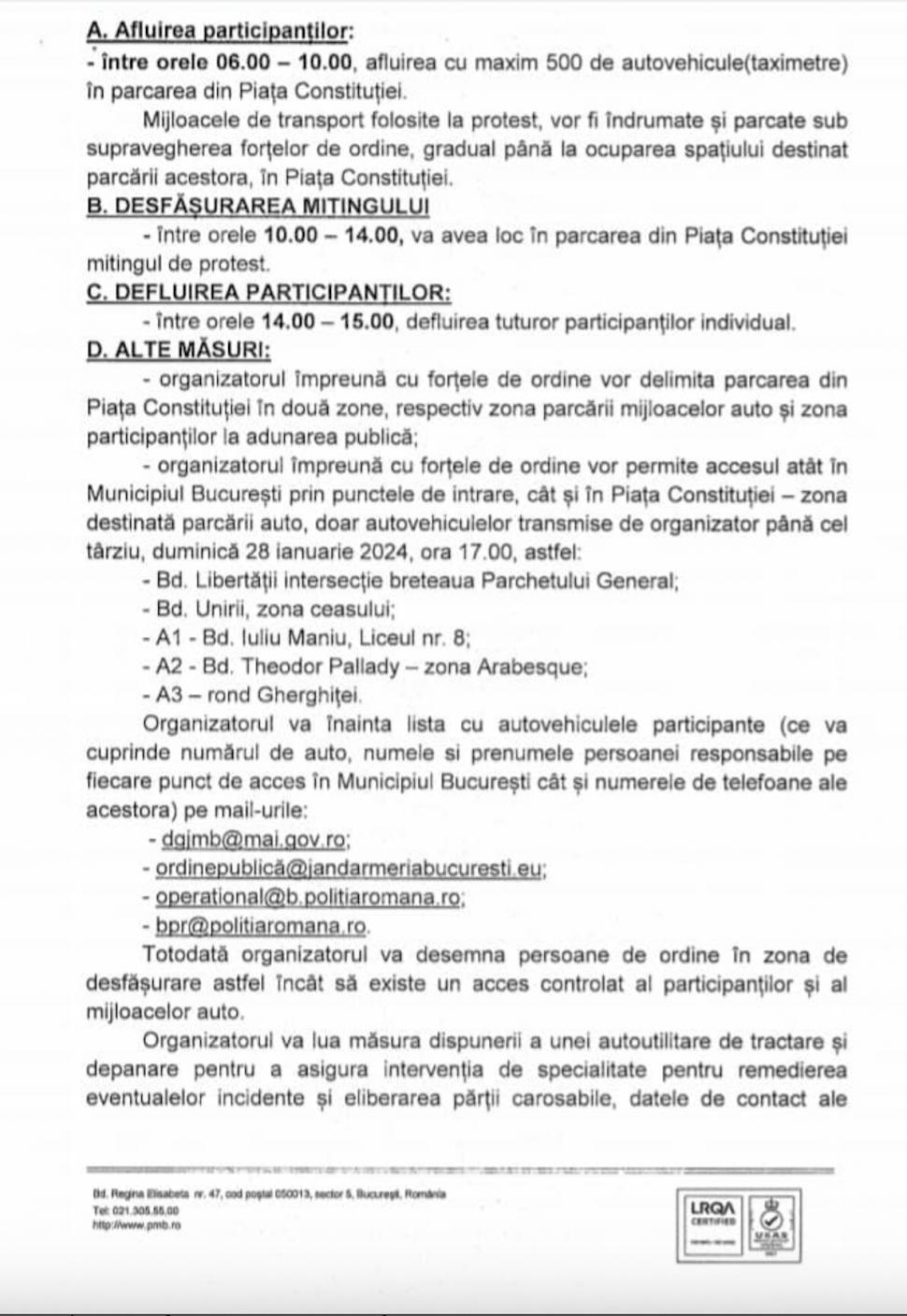 Protest al taximetriștilor, în Piața Constituției din București! Sute de șoferi și mașini au primit autorizație pentru miting 883496