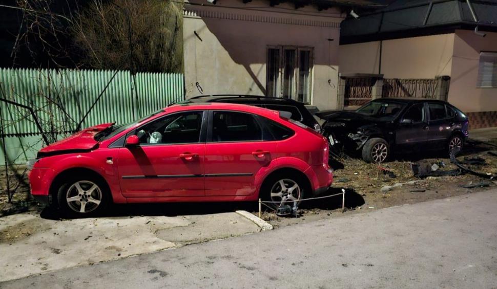 Un bărbat, în comă alcoolică și fără permis de conducere, s-a urcat la volan și a lovit patru mașini parcate, în Brăila  883651