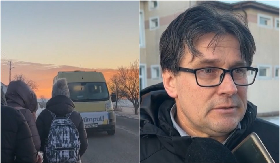 Primarul unei comune din Suceava conduce autobuzul şcolar, după ce şoferul a fost prins beat la volan