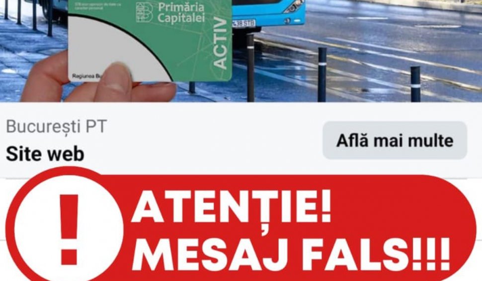 Fraudă online, în numele Societății de Transport București! STB: "Nu există un asemenea card de călătorii"