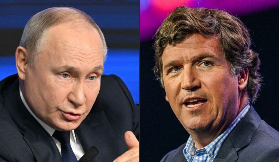 Interviul lui Tucker Carlson cu Vladimir Putin va fi publicat în această noapte, la ora 01.00