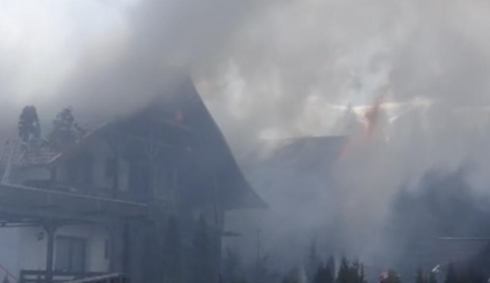 Incendiu puternic, la o pensiune din Suceava închisă în decembrie de inspectorii ISU. Pompierii au intervenit cu nouă autospeciale 885842
