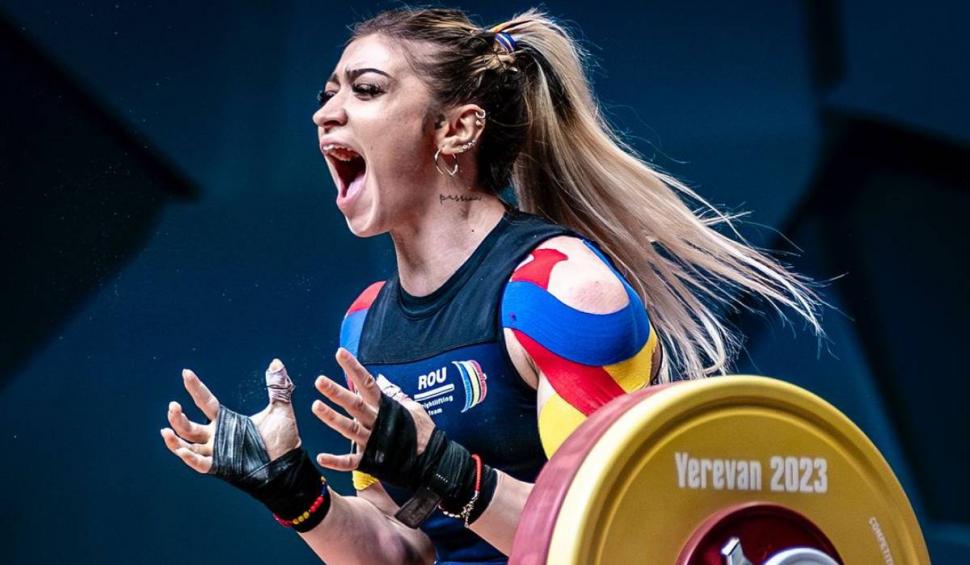 Mihaela Cambei, performanță de excepție la Europenele de Haltere. Sportiva româncă a cucerit trei medalii de aur și două recorduri continentale 886165