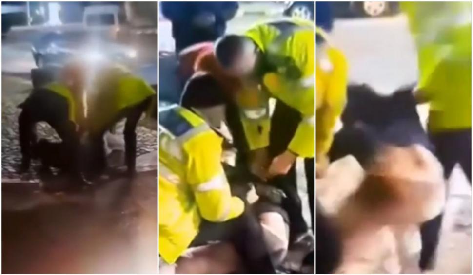 Şoferiţă din Dâmboviţa, bătută şi încătuşată de poliţie în plină stradă 886102