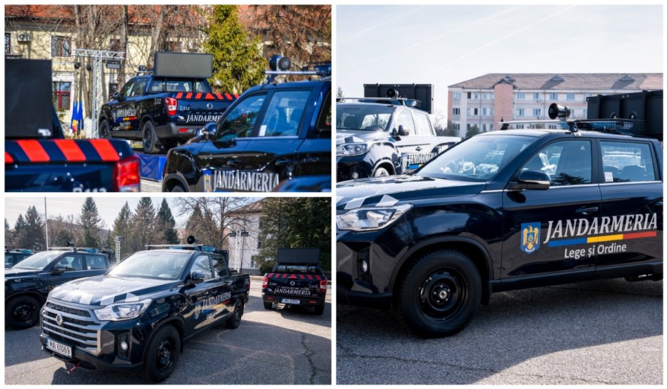 Jandarmeria Română are mașini noi. Peste 50 de autospeciale de lux au plecat spre unitățile operative 
