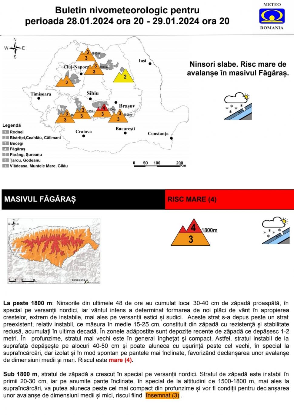 Avalanșă de mari dimensiuni la Bâlea Lac | Zăpada a acoperit corturile a doi turiști 886727