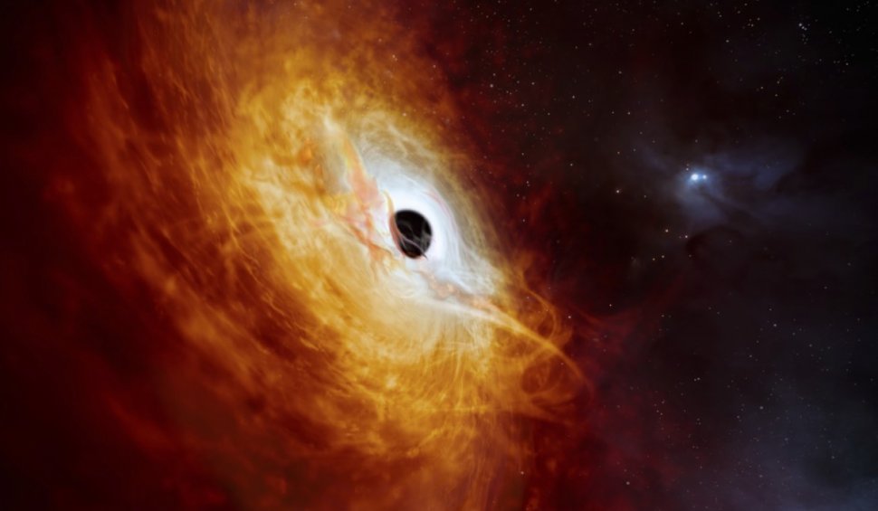 Cel mai strălucitor obiect din Univers, descoperit de astronomi. Quasarul are o gaură neagră ce devorează echivalentul unui soare pe zi