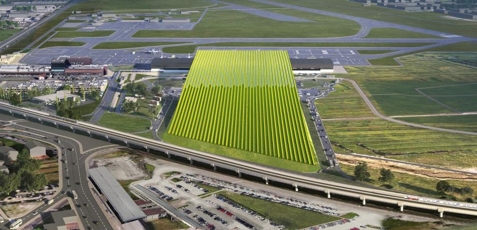Orașul din Europa care va avea primul aeroport din UE cu o podgorie pe acoperiș. Imagini cu terminalul care va fi acoperit cu viță de vie 888610