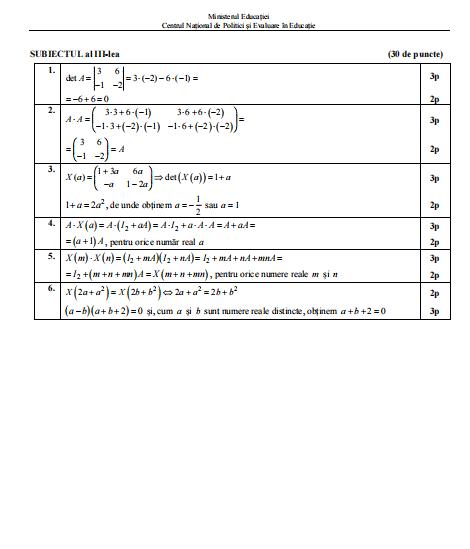 Barem simulare Bacalaureat 2024 la Matematică 890066