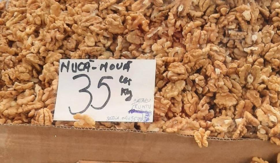 Prețul unui kilogram de nucă în piețe, înainte de Sfinții Mucenici. Cât a ajuns să coste 888833