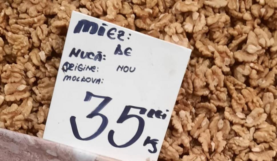 Prețul unui kilogram de nucă în piețe, înainte de Sfinții Mucenici. Cât a ajuns să coste 888834