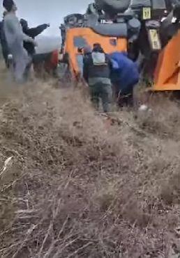 Accident cu trei morți la Sibiu. Un camion a căzut de pe un pod pe calea ferată 890784