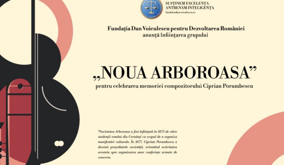"Noua Arboroasa", grupul cultural de elită, condus de nepoata compozitorului Ciprian Porumbescu 