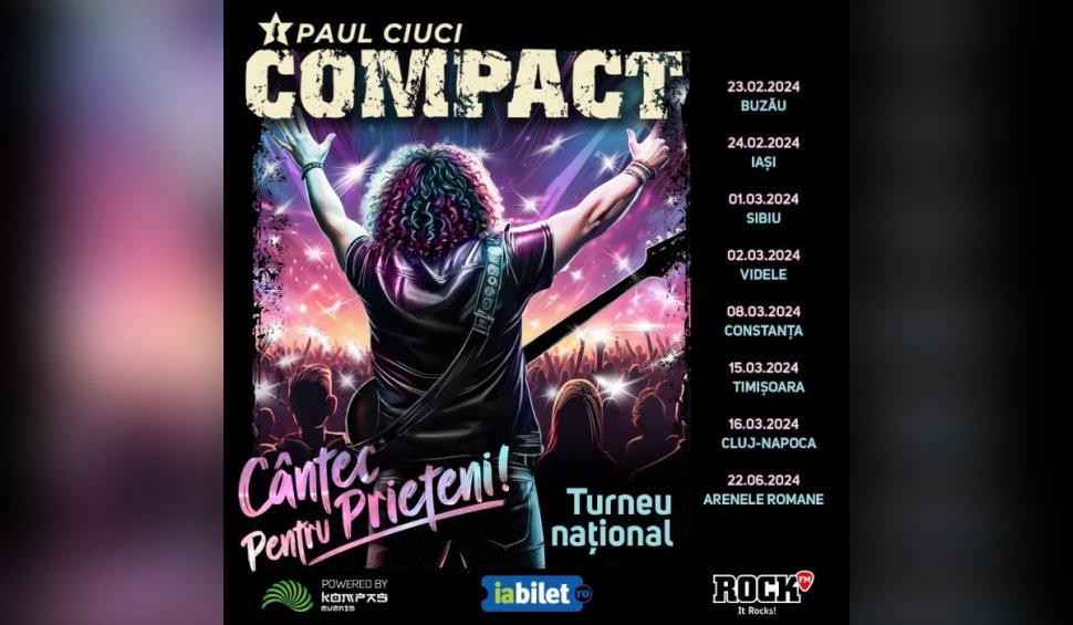 Trupa Compact-Paul Ciuci aduc al lor "Cântec pentru prieteni" la Timișoara și Cluj-Napoca