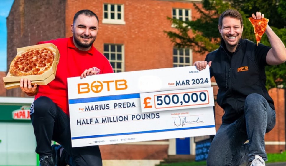 El este românul care a câştigat un "bacşiş" de 500.000 de lire, după ce a livrat pizza în Marea Britanie | Decizia sa după ce a încasat banii