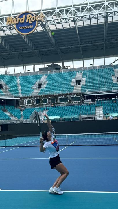 Simona Halep, primele imagini de la antrenamente, pe terenul de tenis de la Miami 891804