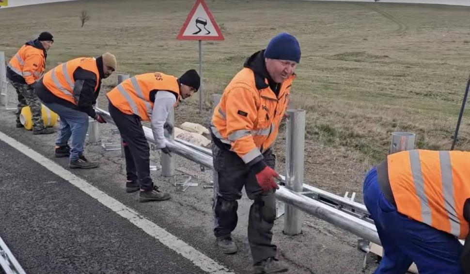 Au fost montate noile sisteme de parapet mobil pe DN1. CNAIR: "Este unul dintre cele mai sigure" 891888