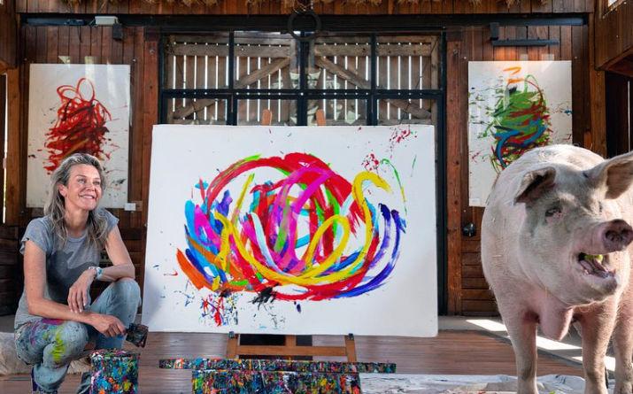 Pigcasso, purcica pictor, a murit: "Viaţa ei a făcut o diferenţă în lume" 892259