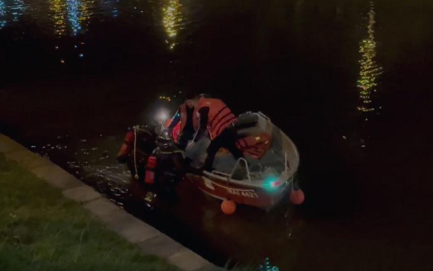 Pompierii caută o persoană care ar fi căzut în râul Bega. Pe mal s-au găsit doi câini care lătrau spre apă 893202