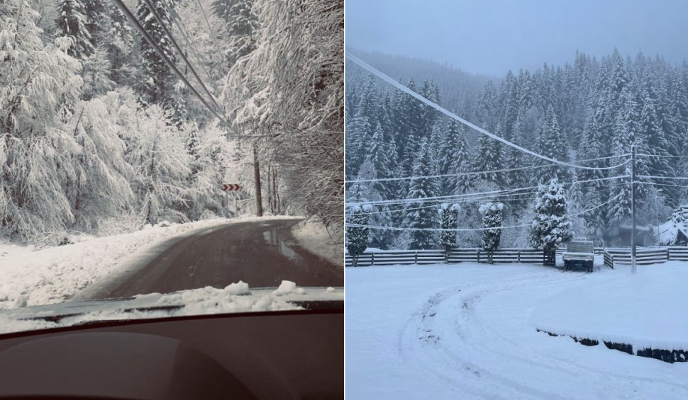 Ninge abundent în centrul țării | Mai multe drumuri sunt acoperite de zăpadă: "Nu plecați la drum dacă nu sunteți pregătiți pentru condiții de iarnă"
