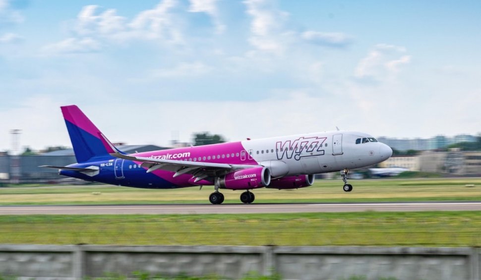Wizz Air lansează zboruri directe pe două rute noi din România și relansează alte două curse aeriene