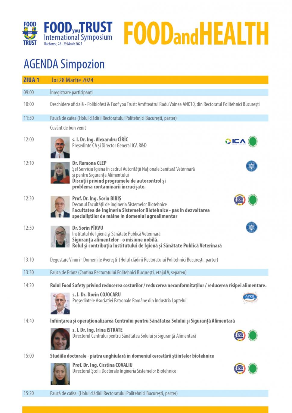 Food You Trust - Evenimentul cu sfaturi utile pentru siguranța alimentară. Director ICA: "Temele sunt de mare actualitate" 894259
