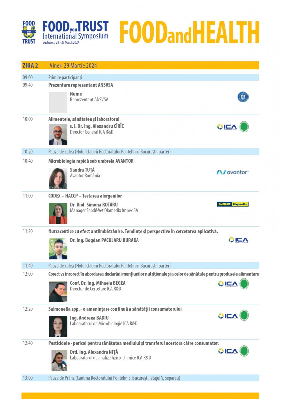 Food You Trust - Evenimentul cu sfaturi utile pentru siguranța alimentară. Director ICA: "Temele sunt de mare actualitate" 894261