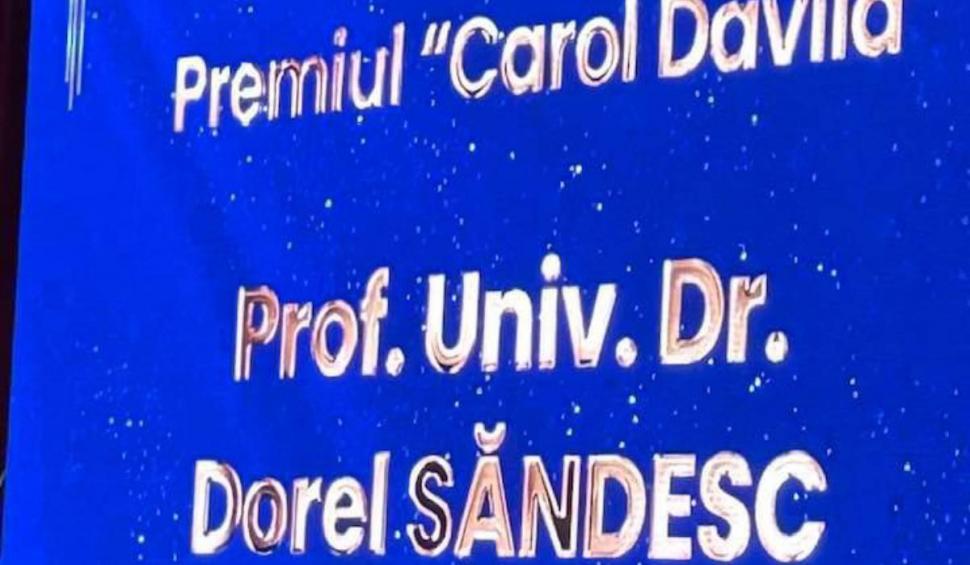 Managerul Spitalului Județean Timișoara, doctorul Dorel Săndesc, distins cu Premiul “Carol Davila” 894585