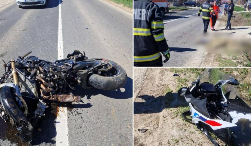 Un bărbat a murit pe loc după ce a intrat cu motocicleta într-un cap de pod, în Iași 894596