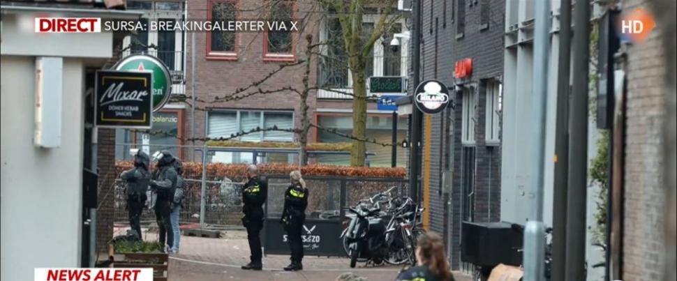 Luare de ostatici într-un club din Olanda. Sute de polițiști şi roboți controlați de la distanță pentru dezactivarea explozibililor, mobilizați la faţa locului 894720
