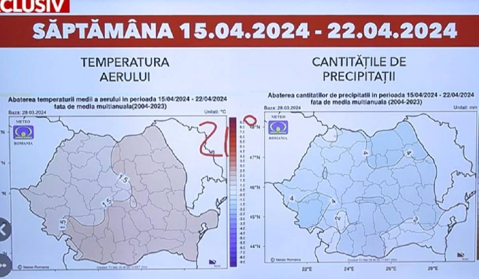 Hărţile care arată cât de repede înaintează praful saharian | Directorul ANM anunţă valorile lunii aprilie 894916
