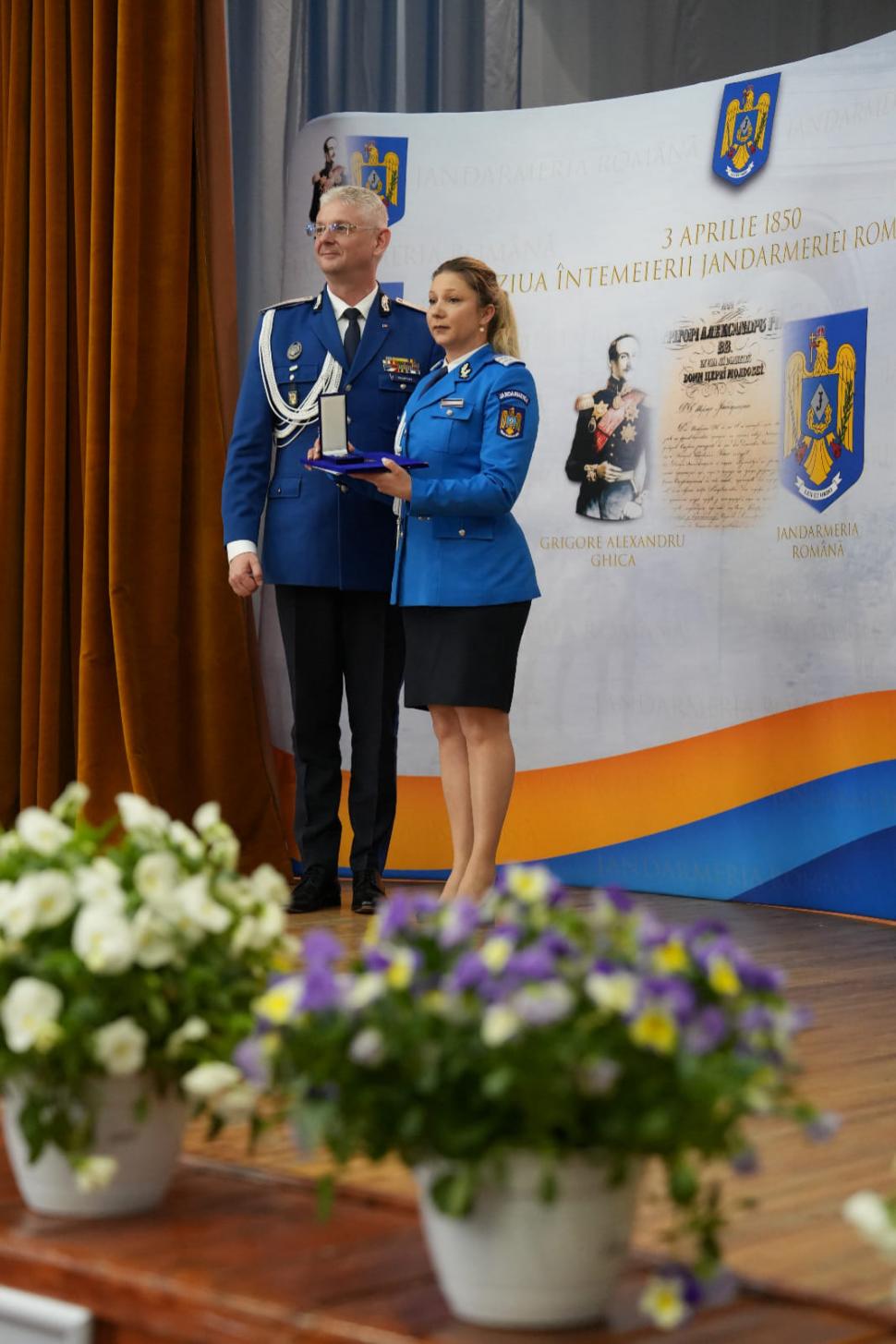 Ea este Andrada, prima femeie care a primit distincţia ”Jandarmul de onoare al Anului”: “Nu am mai fost așa emoționată de când am devenit mamă” 895621
