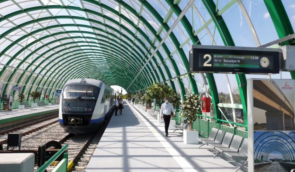 CFR anunță că circulația trenurilor spre și dinspre Aeroportul Henri Coandă va fi închisă temporar 