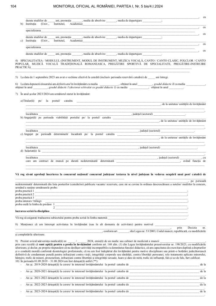 Titularizare 2024. Actele pe care trebuie să le conțină dosarul pentru înscrierea la concurs 896241