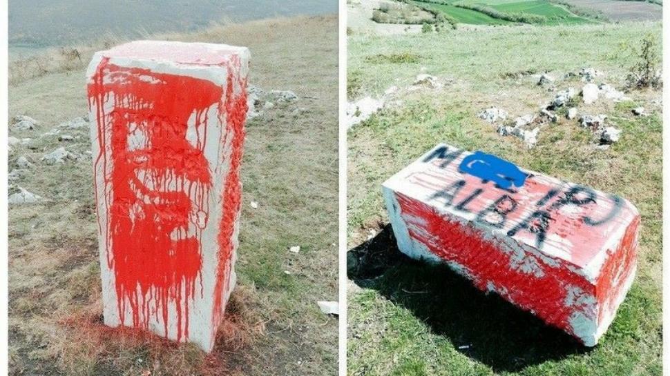 Mesaj obscen lăsat pe o piatră-monument pentru IPJ Alba | Poliția caută autorii faptei  897239