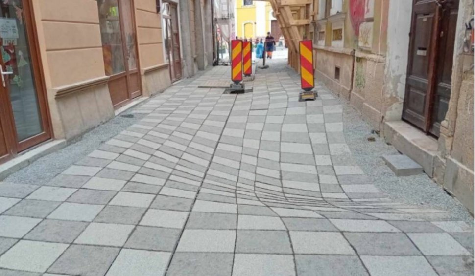 Strada inedită din Cluj Napoca care îți poate provoca amețeli: "Este intenționat. Un fel de omagiu"